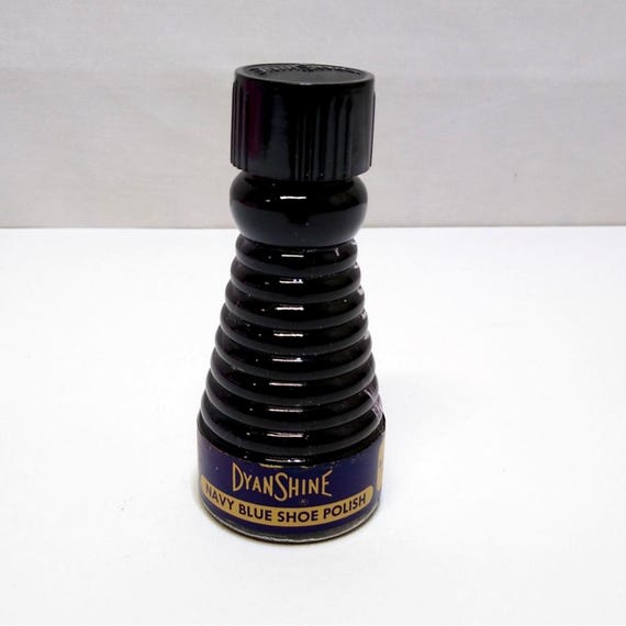 Barton Dyanshine Vintage Navy Blue Shoe Polish Bottle Collectible Decor Item USA Etsy