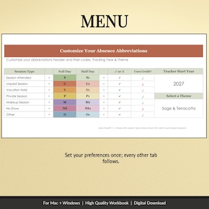Client Session Tracker Spreadsheet - preview image 7 of 12