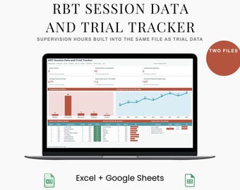 ABA Data Sheets and Session Log for Registered Behavior Technicians | Excel Instant Download