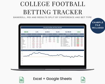 2026 College Football Bets Tracker with Bankroll Dashboard