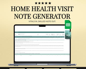 Nursing Visit Note Generator for Home Health, Vitals Alerts, 60 Day Summary Builder