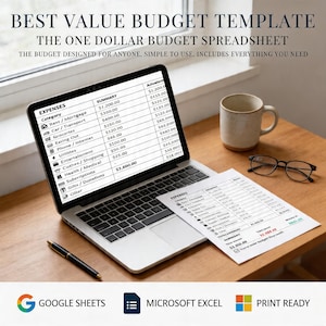 Budget di un dollaro per principianti: due temi in Excel con opzioni di stampa
