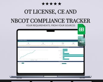 NBCOT Tracker Spreadsheet, OT License Renewal and Continuing Education Compliance Log