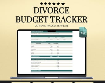 Divorce Budget Spreadsheet | Two Household Forecast, Legal Fees (Excel Template)