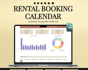 Rental Booking Calendar Spreadsheet | Multi-Unit Occupancy Tracker (Excel Template)