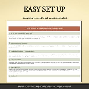 Client Session Tracker Spreadsheet - preview image 6 of 12