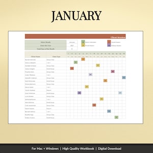 Client Session Tracker Spreadsheet - preview image 9 of 12