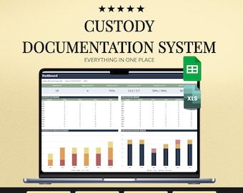 Custody Records Spreadsheet for High Conflict Co Parenting, Court Ready Evidence and Visitation Tracking