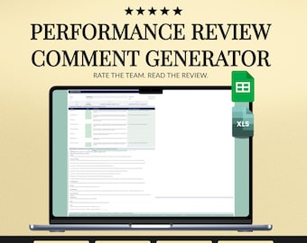 Performance Review Comment Bank for Managers, Ratings to Written Review with Calibration