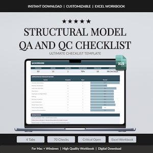 Structural Model QA QC Checklist | Engineering Review Log (Excel Template)