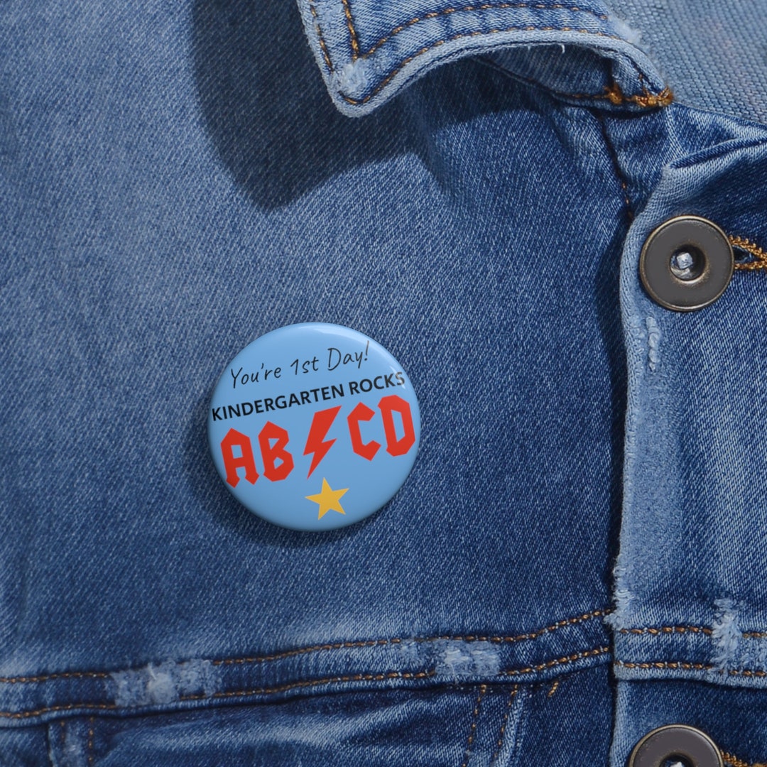 Kindergarten Pin Button for Backpack - Custom Pin Buttons, Backpack Pin ...