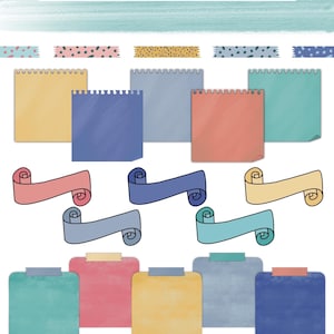 Digital Post-It Note Stickers for GoodNotes | Planner Sticky Notes Bundle