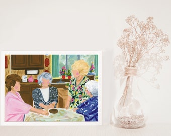 Friends In The Kitchen Limited Edition 5x7 Print