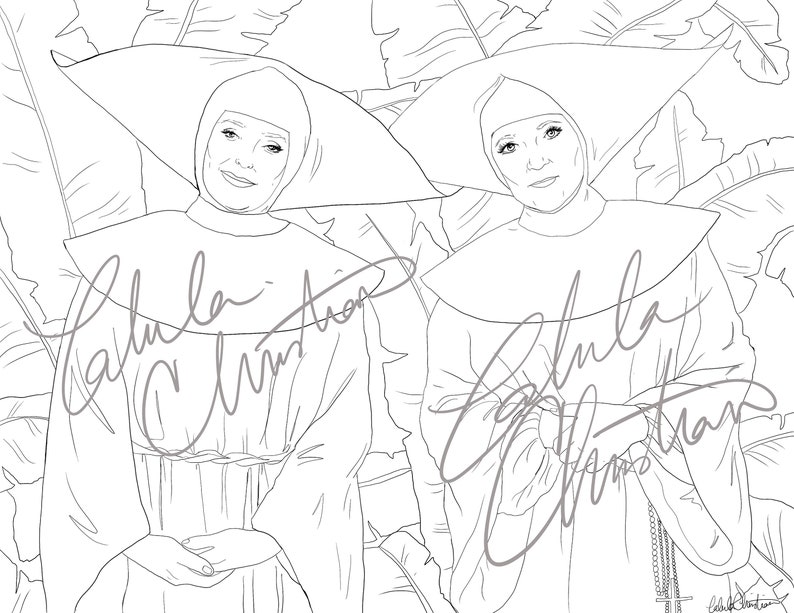 Golden Girls Coloring Page 5 Pack Digital Download  Etsy