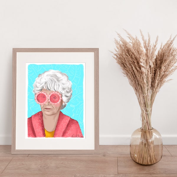 Golden Girls Sophia Portrait Art Print