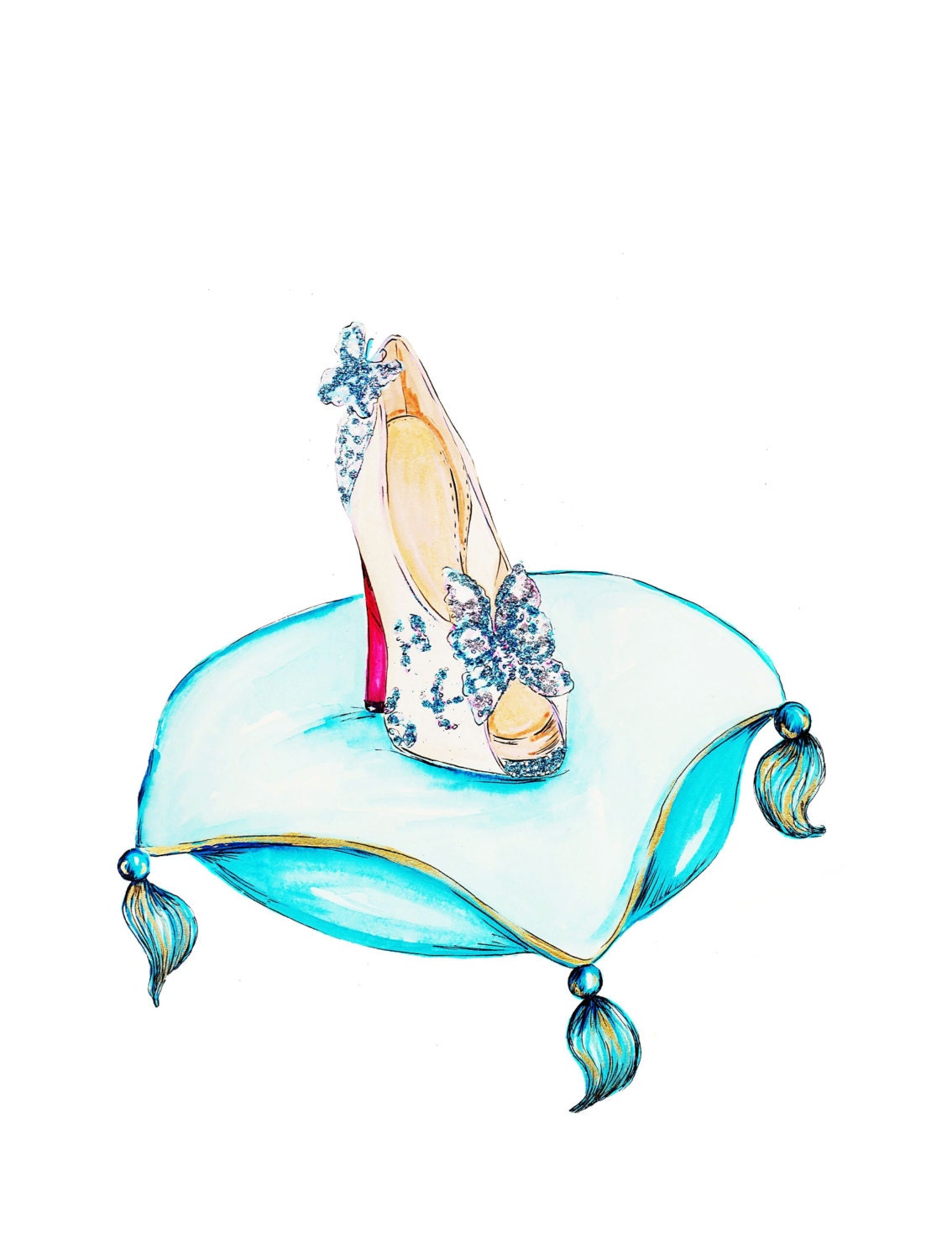 louboutin cinderella heels