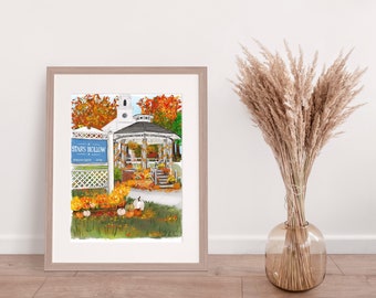 Where You Lead Stars Hollow Illustration Print