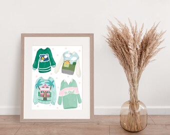 Sweater Weather Rose Style Art Print