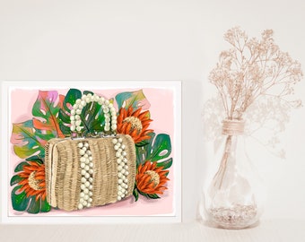 Sophia’s Purse Botanical  Art Print