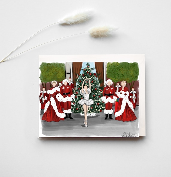 White Christmas Classic Christmas Card