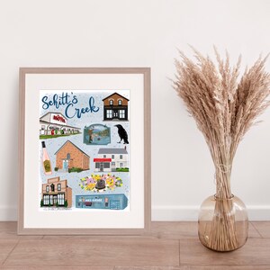 Schitt’s Creek Map Illustration Print