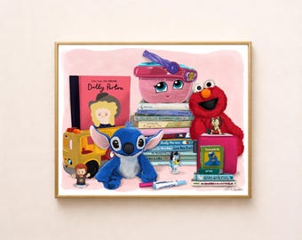 Custom Toy and Nostalgia Illustration Still Life Portrait 90’s