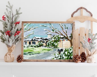 Richmond Street House In Winter Limited Edition 5x7 Print