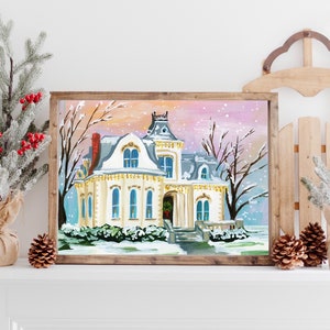 Atlanta Design Firm House In Winter Limited Edition 5x7 Print