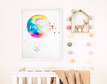 I Had A Dream Watercolor Ink Illustration  Print