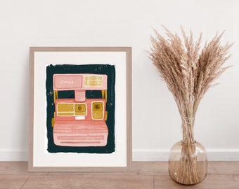 Vintage Camera Playful Art Print