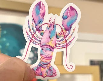 Colorful 90’s Inspired Lobster Sticker