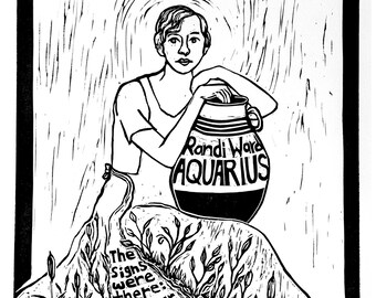 Aquarius Hand Pulled Limited Test Print