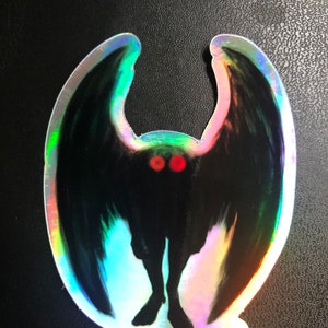 Mothman Sticker Choice of Holographic or Regular