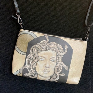 Original Medusa Drawing Art Crossbody bag