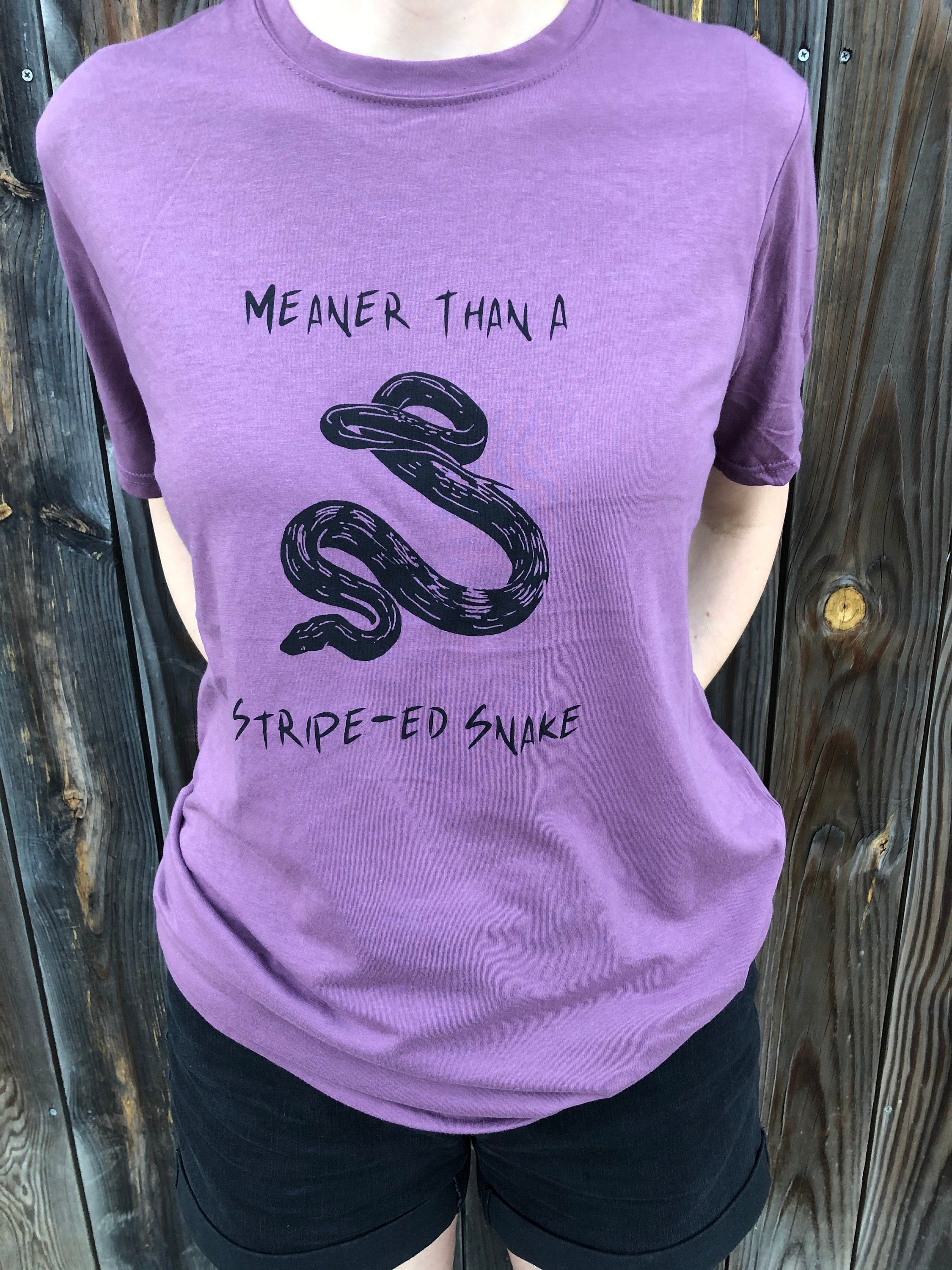 Meaner Than A Snake Adult or Youth Tee - Etsy