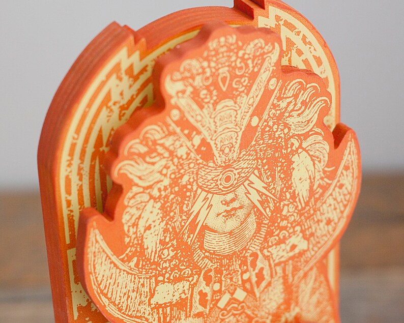 Screenprinted Shrine Orange image 4