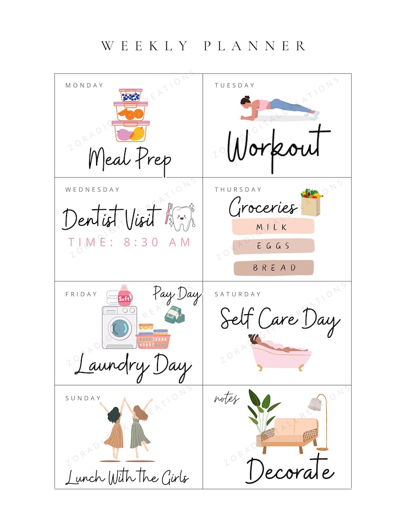 Digital Planner, Organization Stickers
Productivity Stickers
Digital Planning