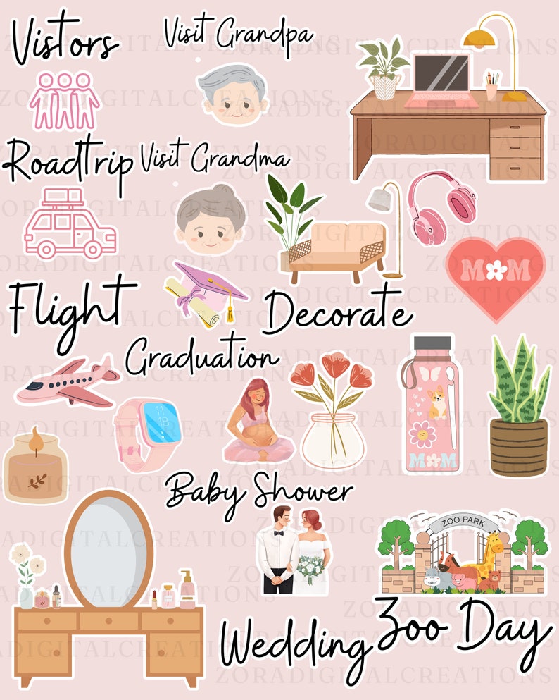 Mom Life Stickers
holiday stickers, digital planner stickers, Christmas stickers, festive planner stickers, winter stickers, holiday planning, digital stickers bundle, GoodNotes stickers, Notability stickers, planner accessories