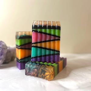 Hard Candy Handcrafted Soap, Soap Bar, Artistic Soap, Creative Soap, Handmade Soap, Artisan Soap, Whimsical Soap, Cherry Soap