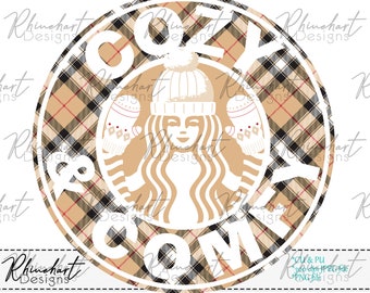 Cozy and Comfy - winter digital design - sublimation - PNG file