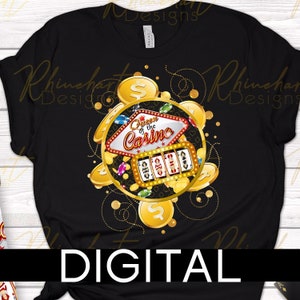Queen of the Casino - Sublimation - PNG file- Instant digital download