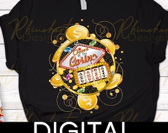 Queen of the Casino - Sublimation - PNG file- Instant digital download