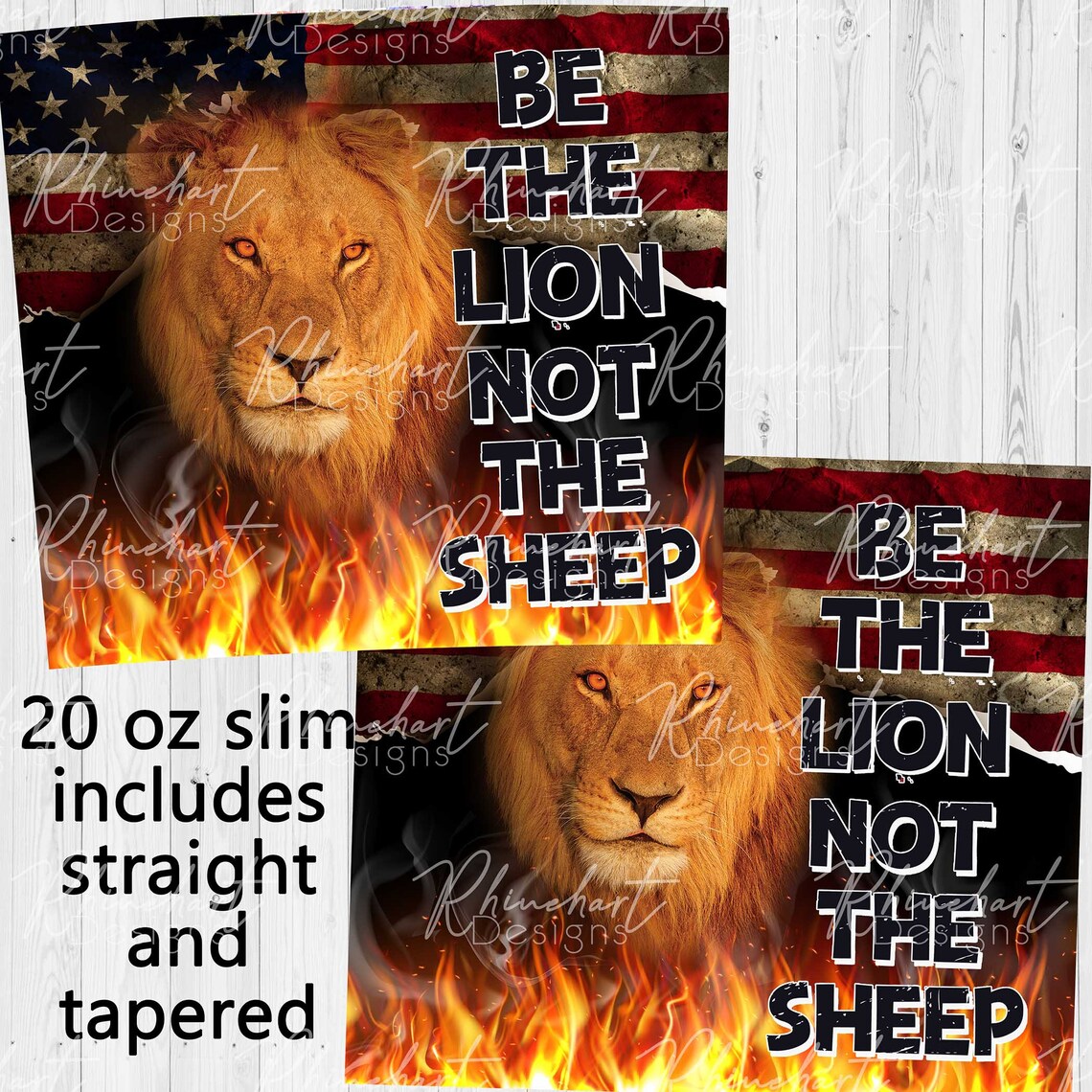 Patriotic Be the Lion Not the Sheep Sublimation Design Etsy