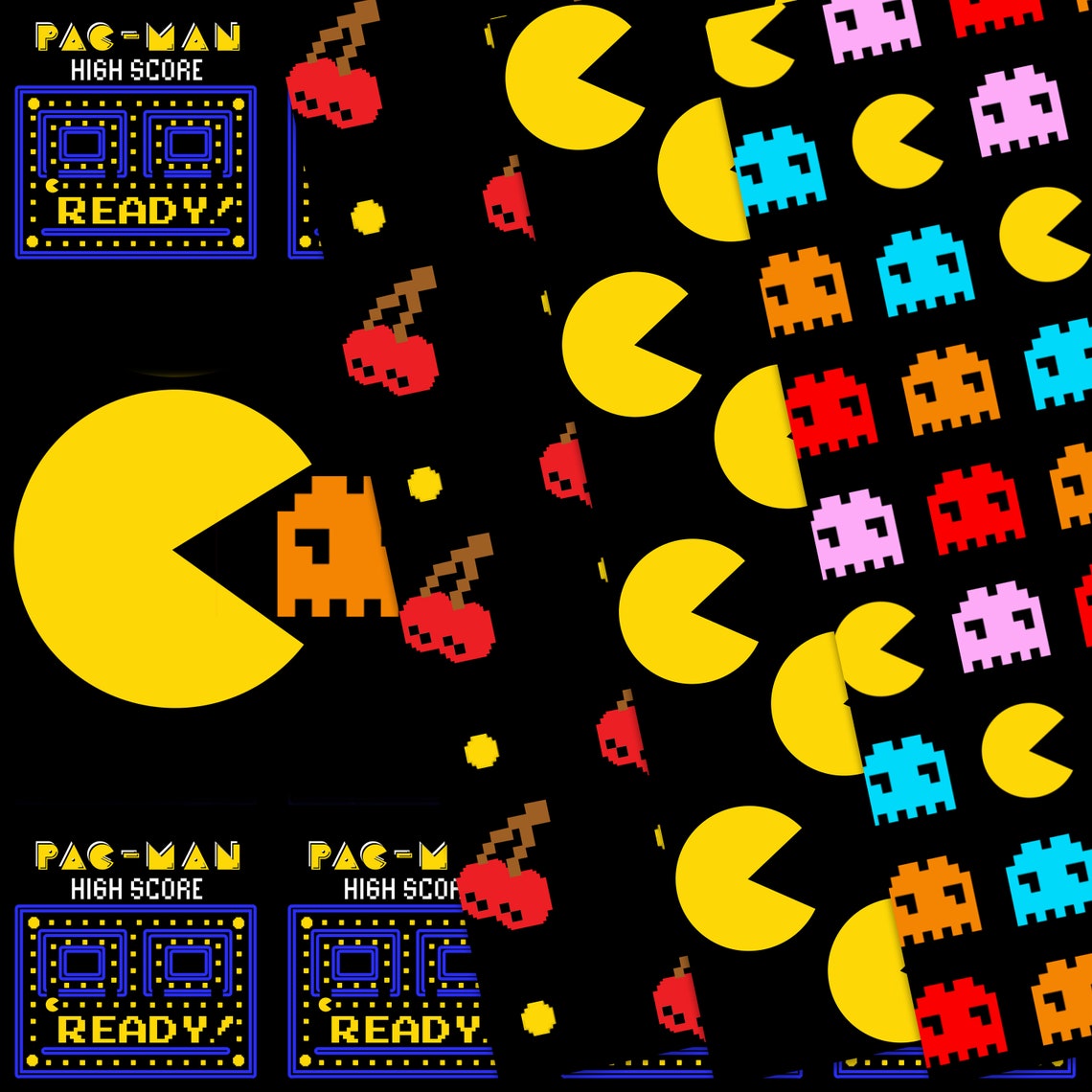 26 Video Game Arcade inspired Digital Papers Scrapbooking Etsy