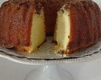 Made from scratch Rum Cake with Pecans