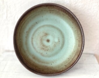 Stoneware Bowl with Turquoise Blue Glaze