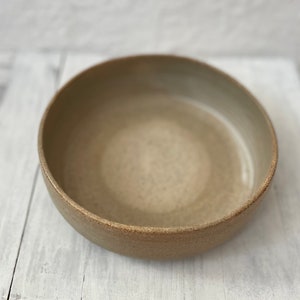 Cream Color Stoneware Bowl