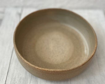 Cream Color Stoneware Bowl