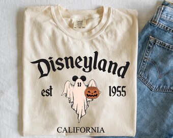 Retro Disneyland Halloween Shirt: Mickey Ghost, California