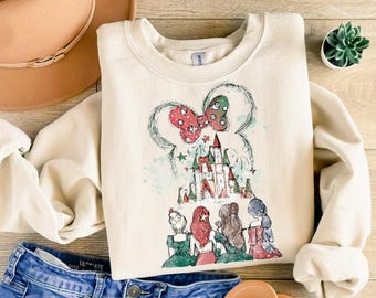Watercolor Disney Princess Castle Shirt, Disneyworld Trip Tee